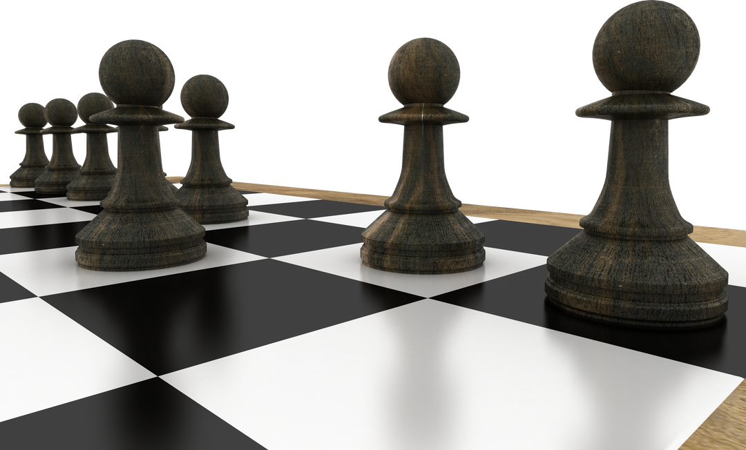 Transparent Chess Pawns on Chessboard Highlight Strategic Thinking - Download Free Stock Images Pikwizard.com