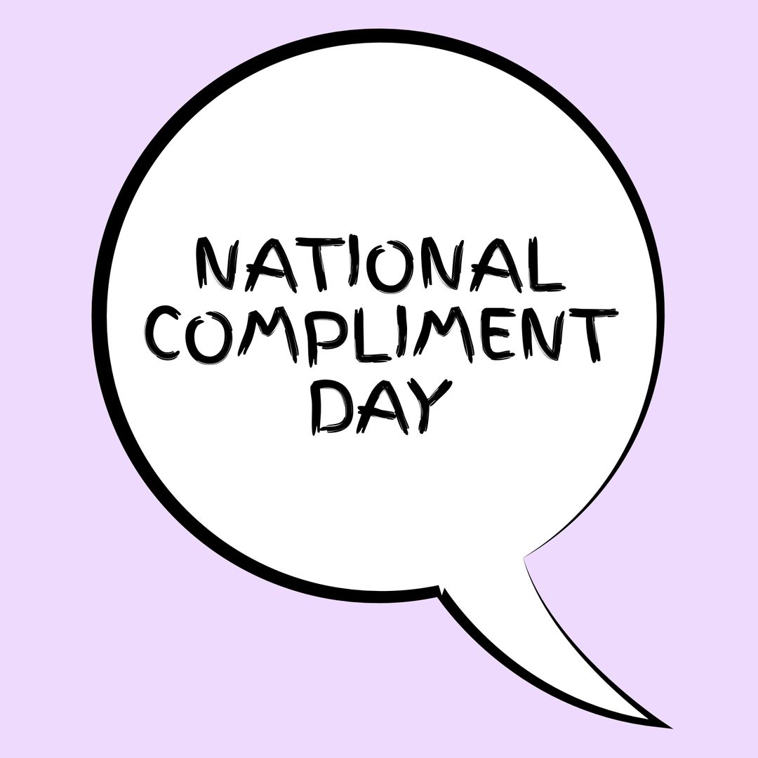 National Compliment Day Speech Bubble Graphic