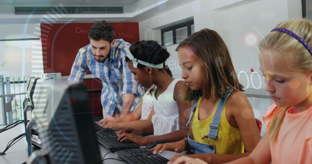 Teacher Guides Diverse Children in Computer Science Class