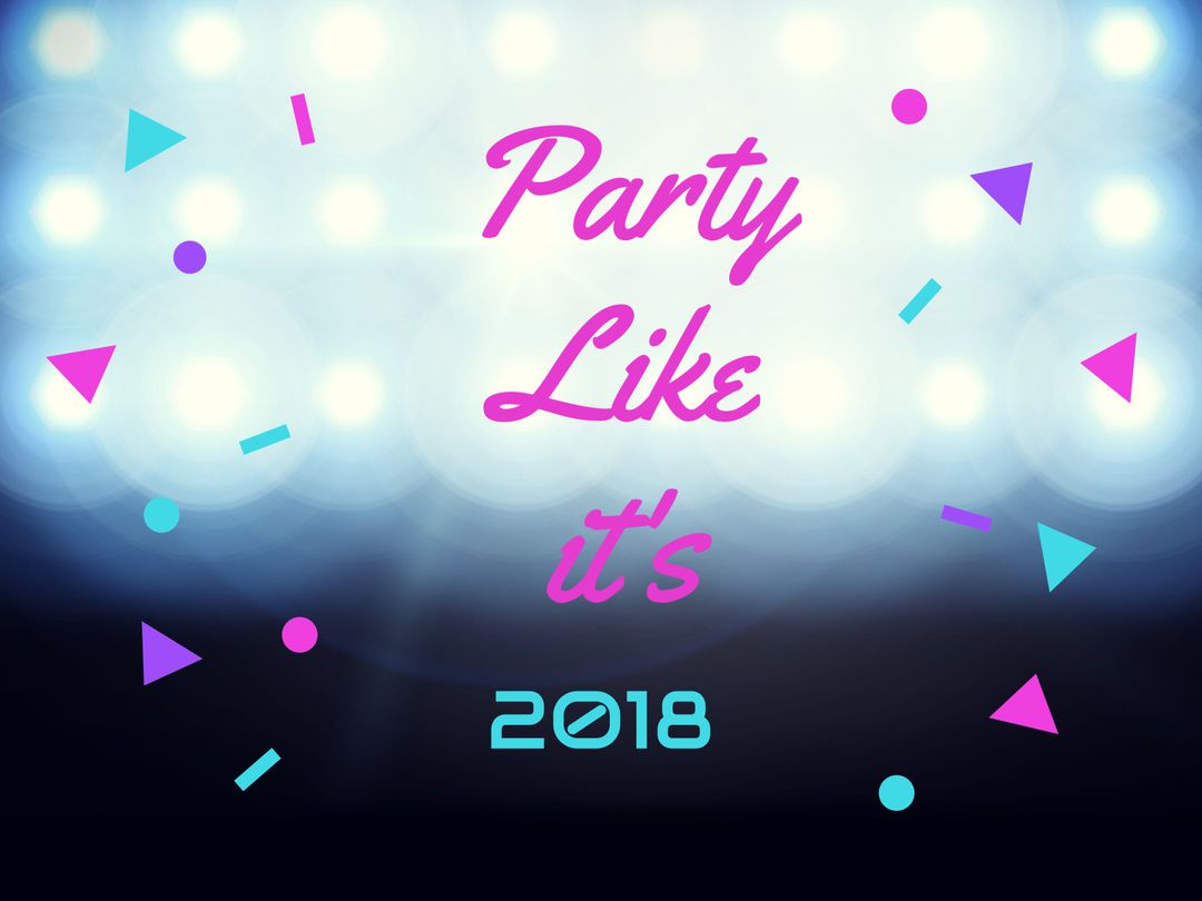 Festive Celebration Invite with Retro Party Vibes