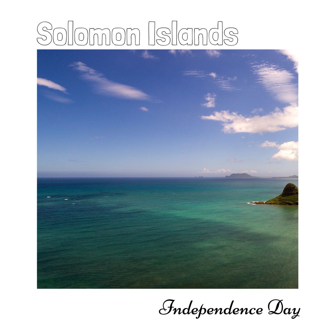 Solomon Islands Seascape Celebrating Independence Day
