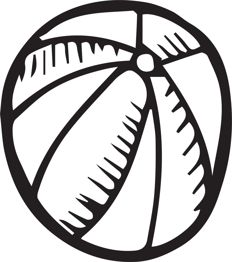 Transparent Beach Ball Illustration for Sport Concepts