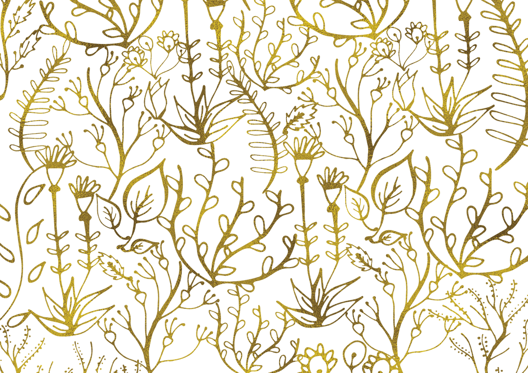 Abstract Transparent Yellow Floral Wallpaper Pattern