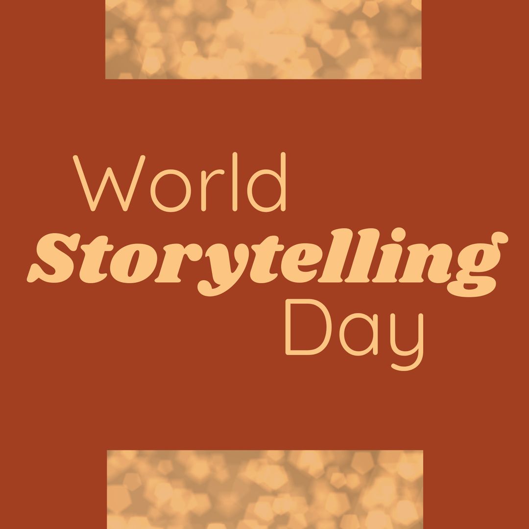 World Storytelling Day Graphic with Artful Lens Flares