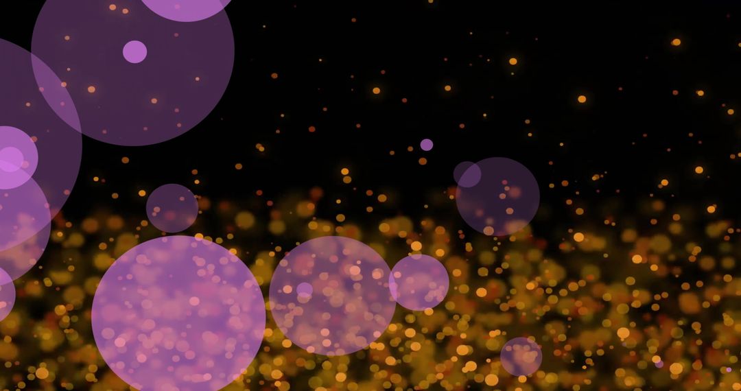 Christmas Light Bokeh with Abstract Purple Circles