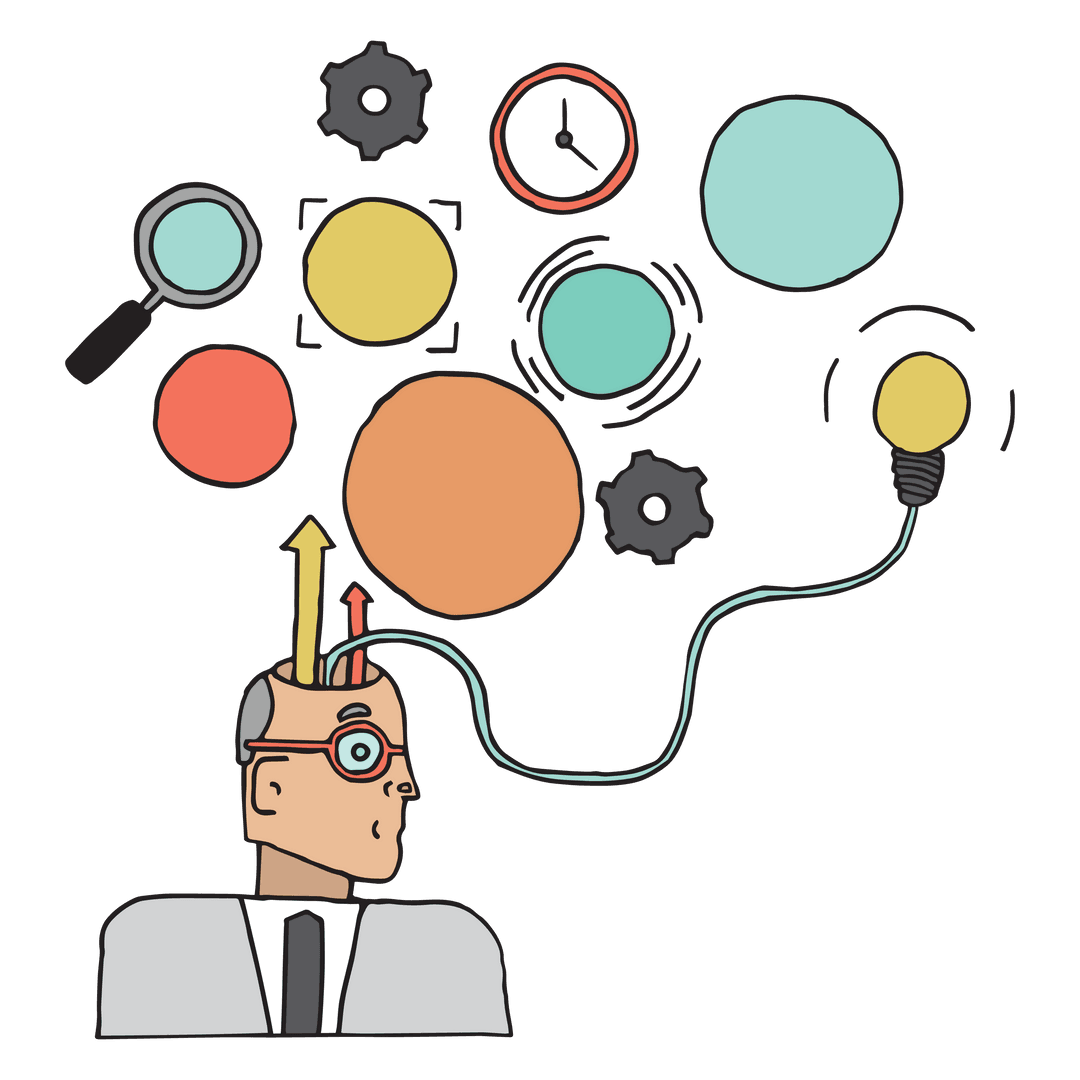 Innovative Thinking Concept with Transparent Background