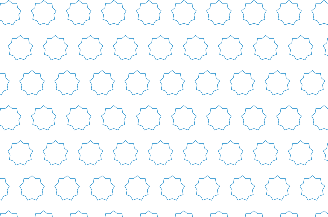 Blue Star Pattern on Transparent Background for Digital Projects