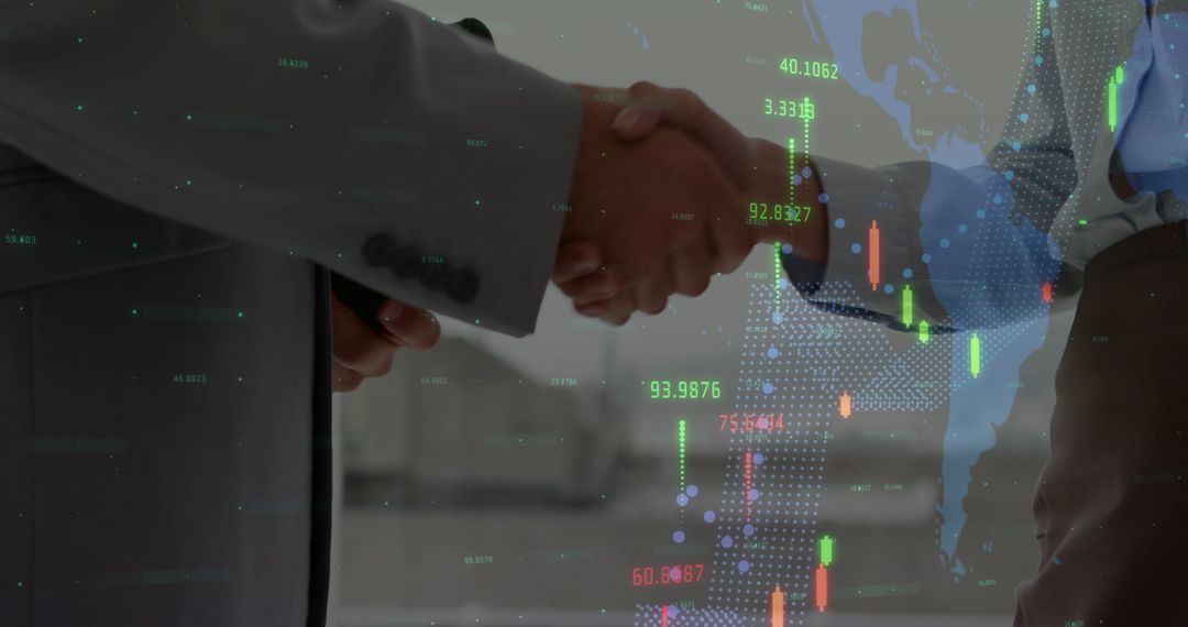 Business Partnership with Financial Data Overlay