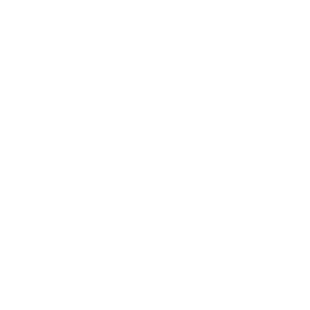 Curved White Arrow on Transparent Background Minimalist Design