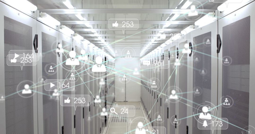 Network Connections in Data Server Room