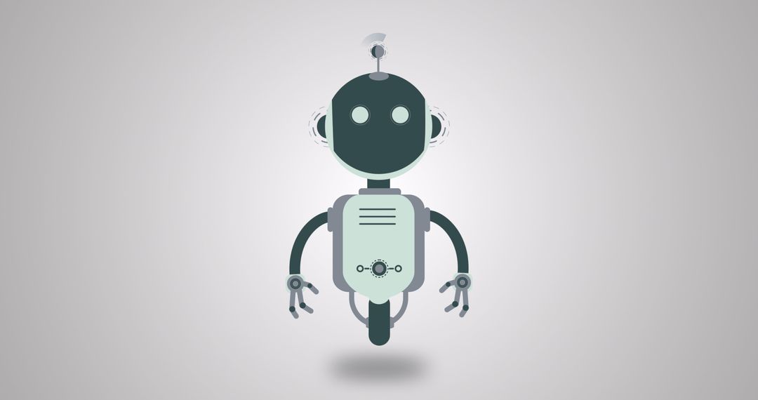 friendly robot backdrop with copy space - Free Images, Stock Photos and Pictures on Pikwizard.com