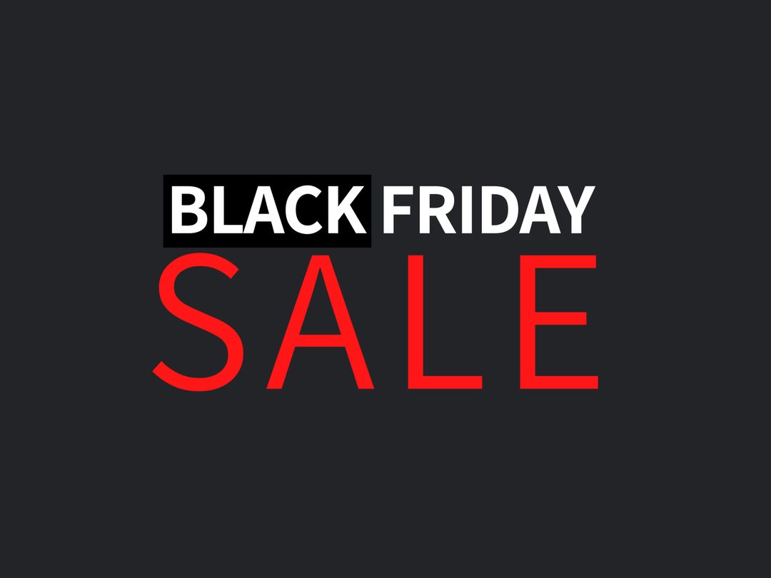 Bold Black Friday Sale Advertisement Template with Dark Background - Download Free Stock Templates Pikwizard.com