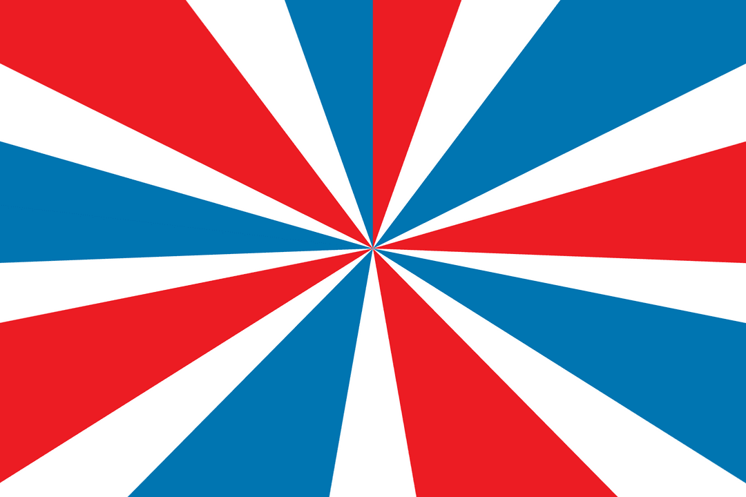 Graphic Design with Patriotic Colors on Transparent Background