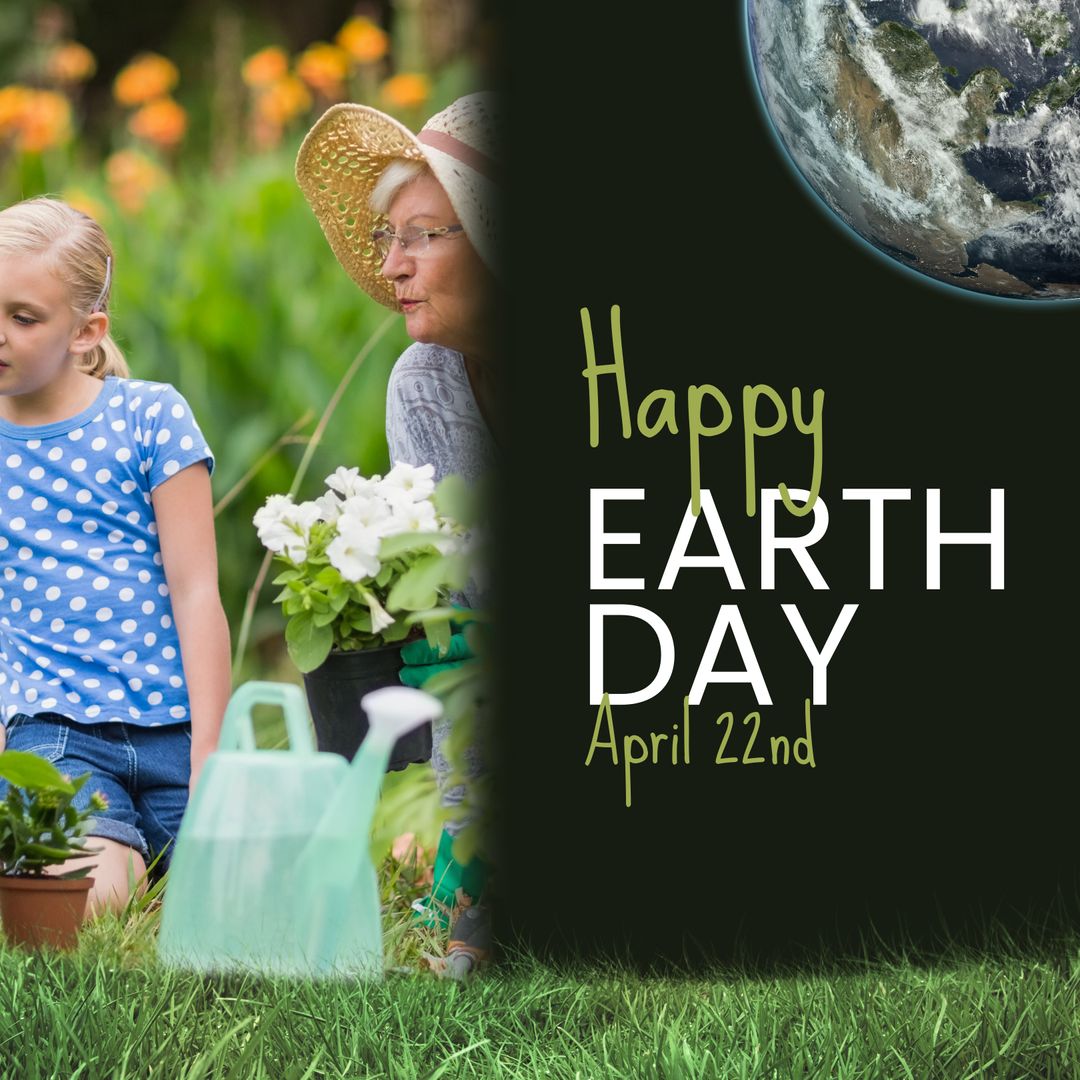 Celebrating Earth Day with Family in Garden
