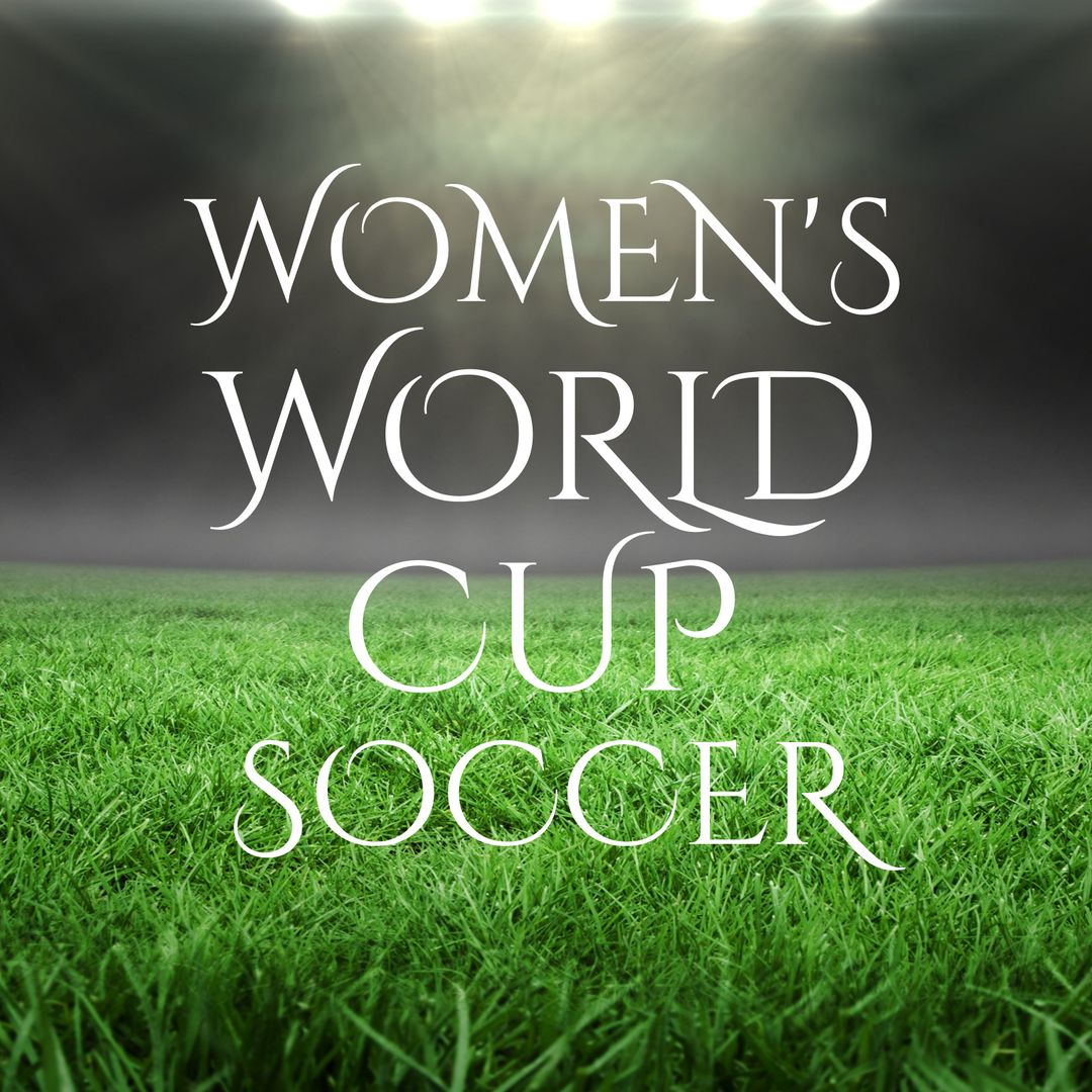 Spotlit Soccer Field Highlighting Women's World Cup Excitement