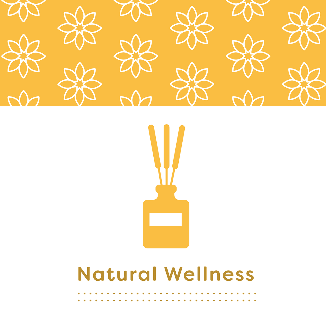 Natural Wellness Text on Transparent Background Vector Concept