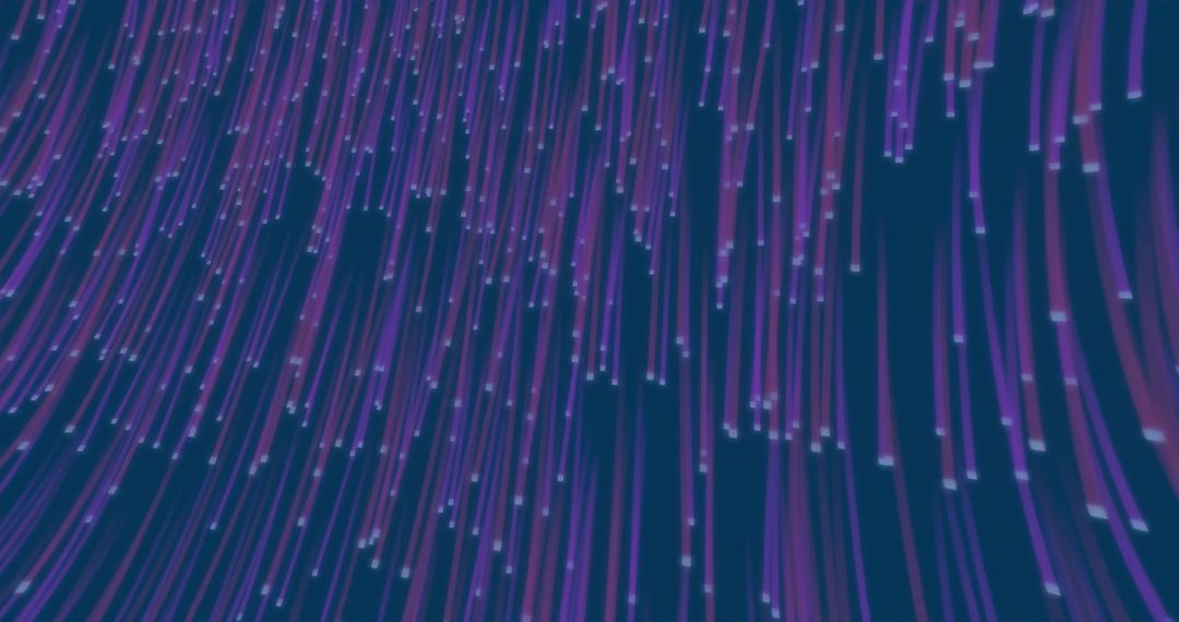 Glowing Descending Luminescent Streaks Digital Background