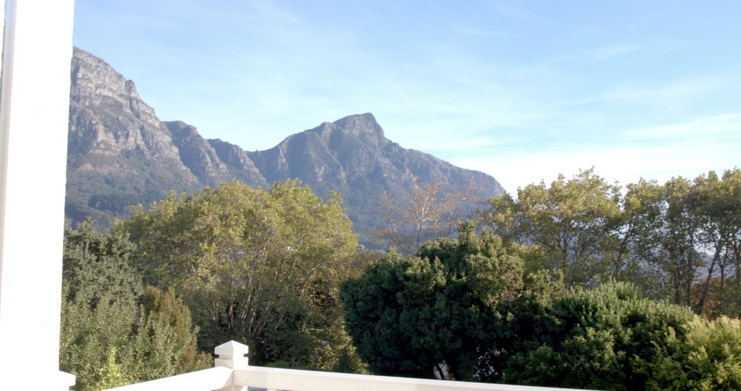 Scenic Mountain and Lush Greenery from Balcony