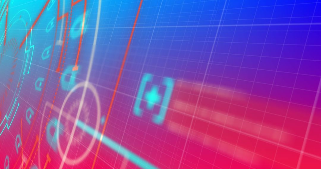 Futuristic Interface with Digital Data Overlay