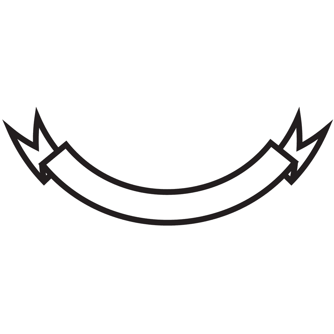 White Ribbon with Arrows on Transparent Background for Messaging - Download Free Stock Images Pikwizard.com