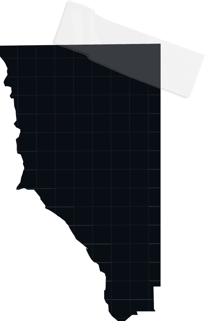 Gray Vector California Silhouette on Transparent Background