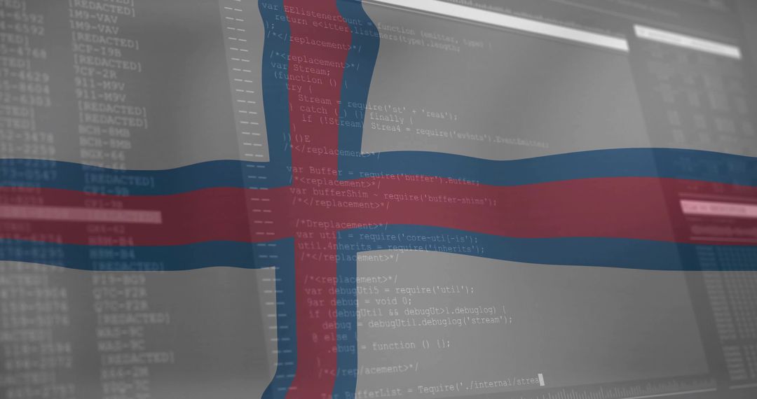 Icelandic Flag with Programming Code Reflection