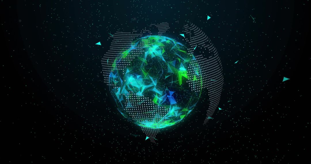 Futuristic Digital Orb of Global Connectivity and Data Networks
