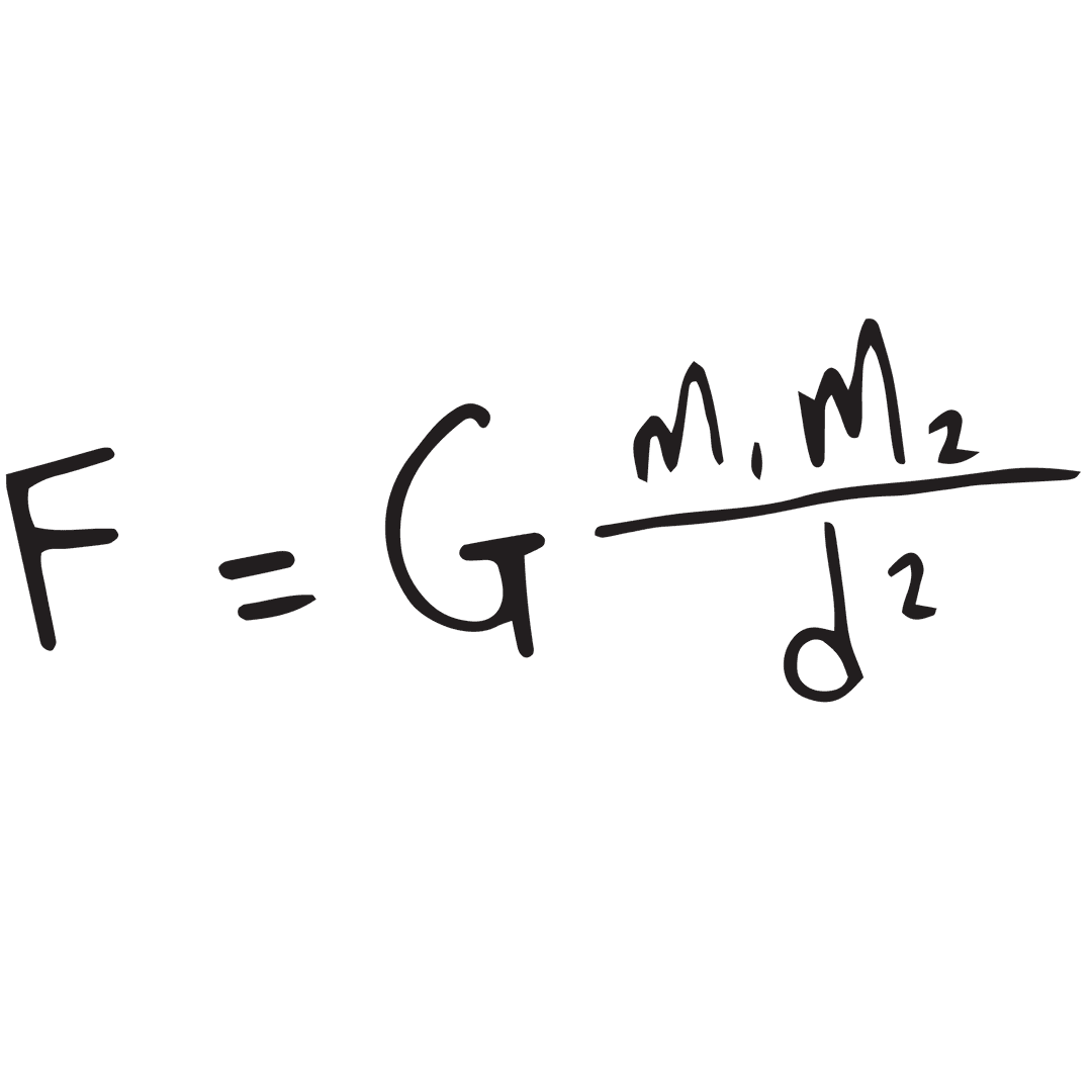 Mathematics Formula Gravitation Force Transparent Background