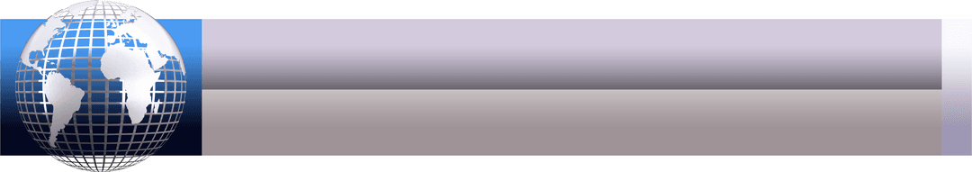 Transparent Globe with Copy Space on Gradient Background