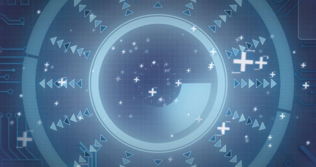 Futuristic Digital Interface with Sci-Fi Design Elements