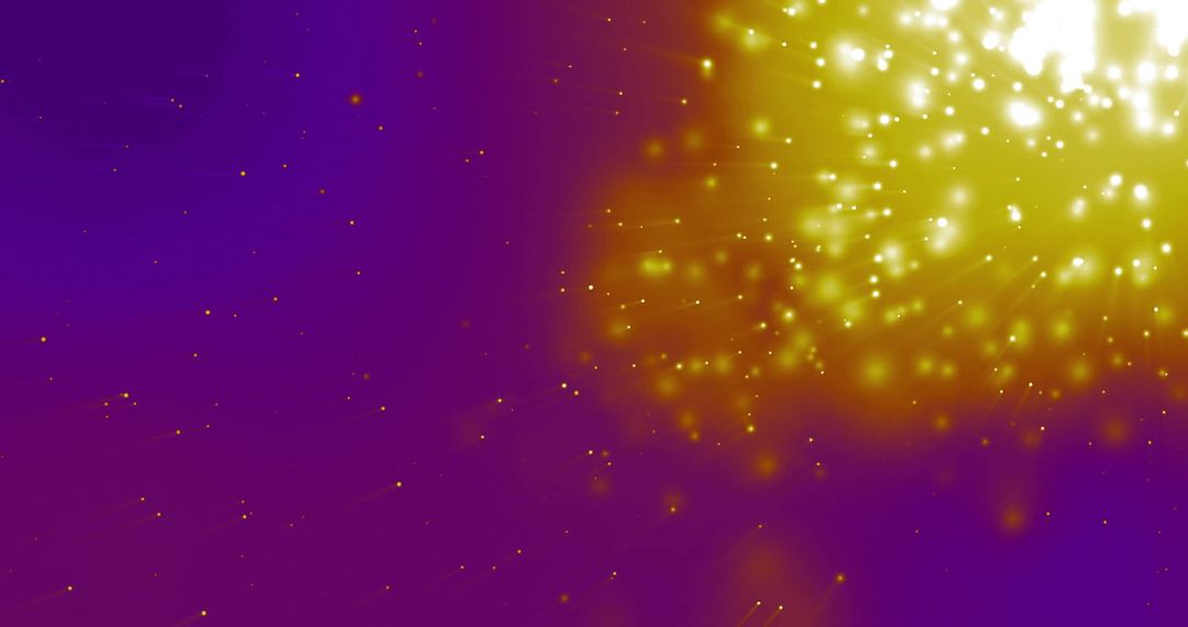 Abstract Digital Light Burst on Purple Background