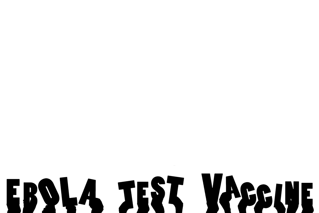 Transparent Hands Holding Ebola Test Vaccine Concept