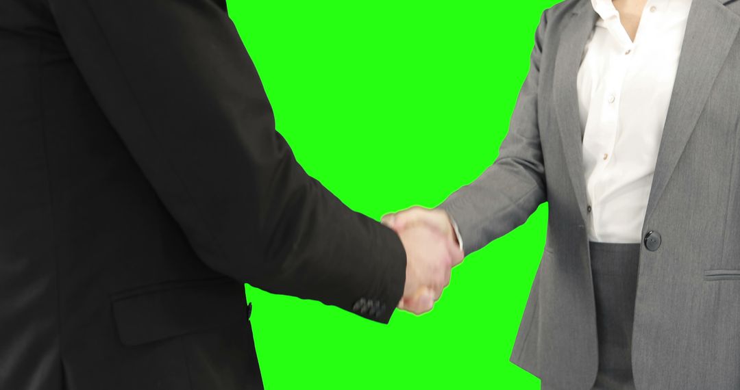 Business People Shaking Hands with Green Screen Background - Free Images, Stock Photos and Pictures on Pikwizard.com