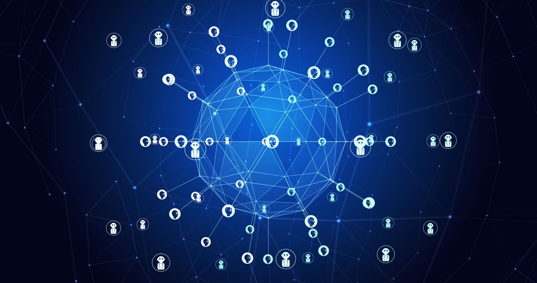 Global Network of AI Data Processing and Connectivity - Free Images, Stock Photos and Pictures on Pikwizard.com