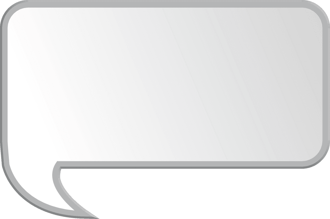 Transparent Speech Bubble with Gray Outline for Messaging Concepts - Download Free Stock Images Pikwizard.com