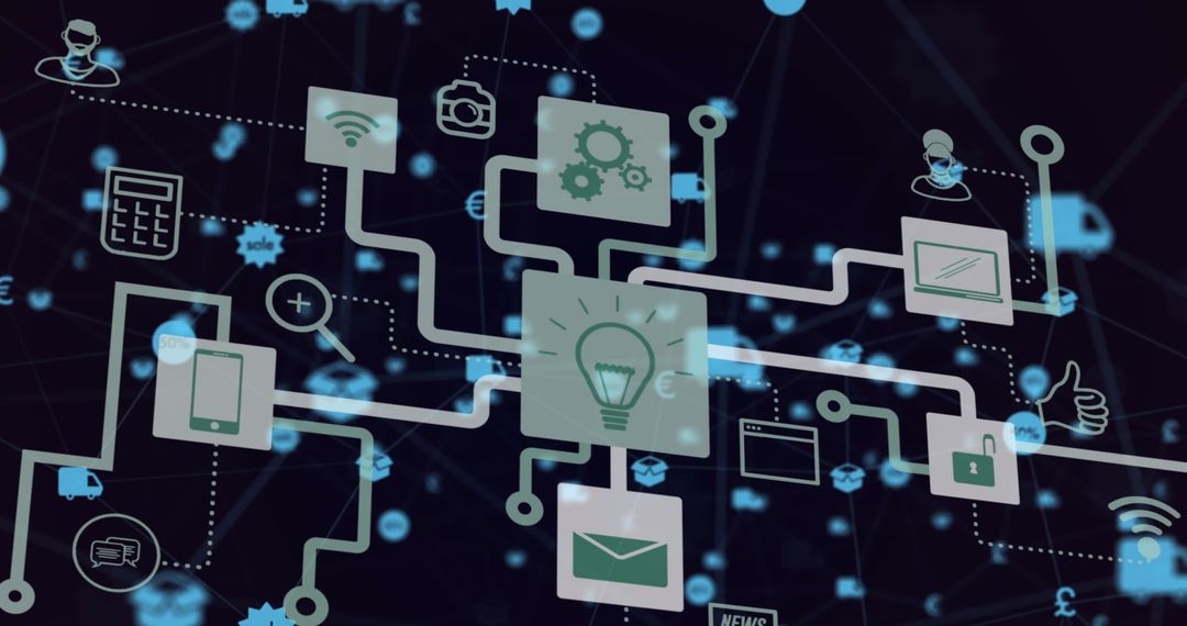 Digital Network in Educational Environment Symbolizing Modern Connectivity