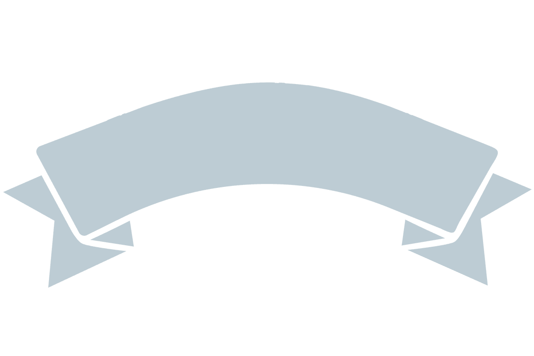 Grey Banner with Copy Space on Transparent Background