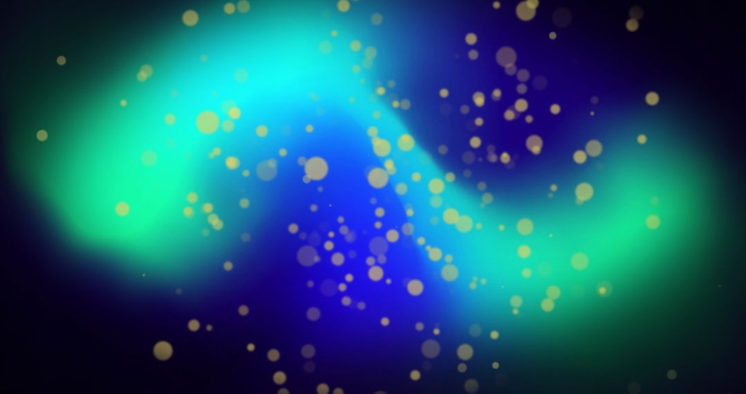 Vibrant Abstract Background with Glowing Gold Spots