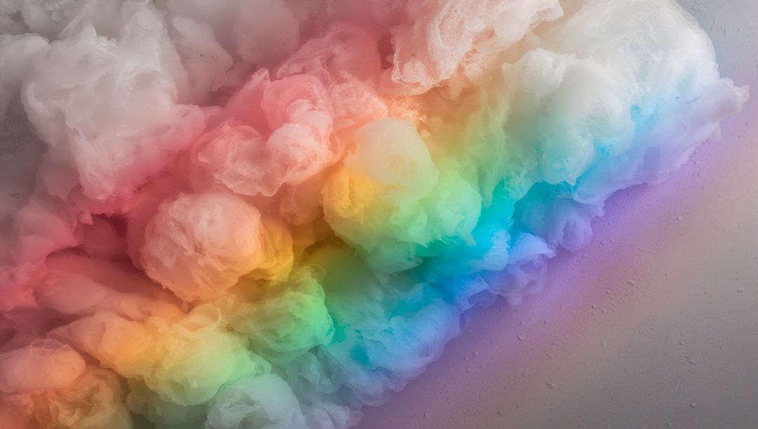 Pastel Rainbow Cotton Cloud Abstract Diagonal Texture Background for Creative Design