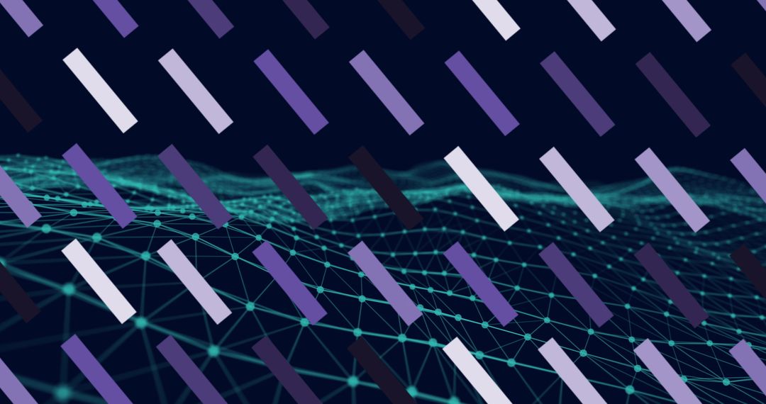 Dynamic Geometric Patterns in Retro Futuristic Design Theme