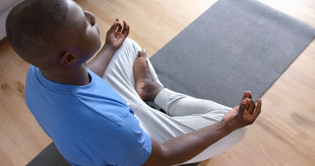 Serene meditation at home enhancing mindful living