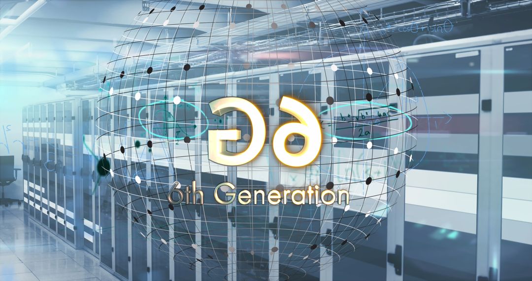 6G Technology Concept in Server Room Environment