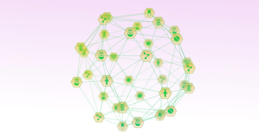 Abstract Digital Networking with Icon Framework on Soft Gradient - Free Images, Stock Photos and Pictures on Pikwizard.com