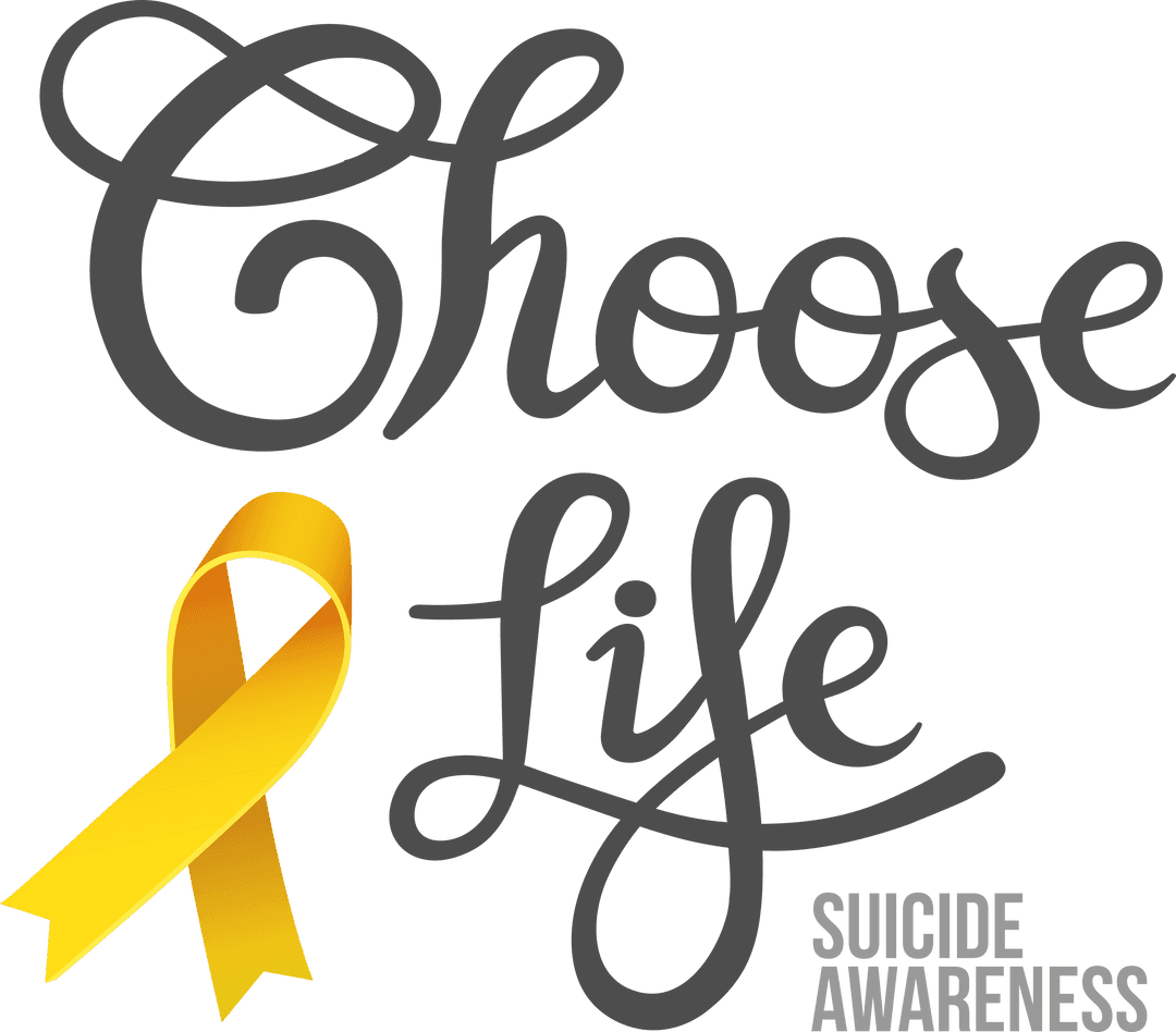 Choose Life Suicide Awareness Transparent Design