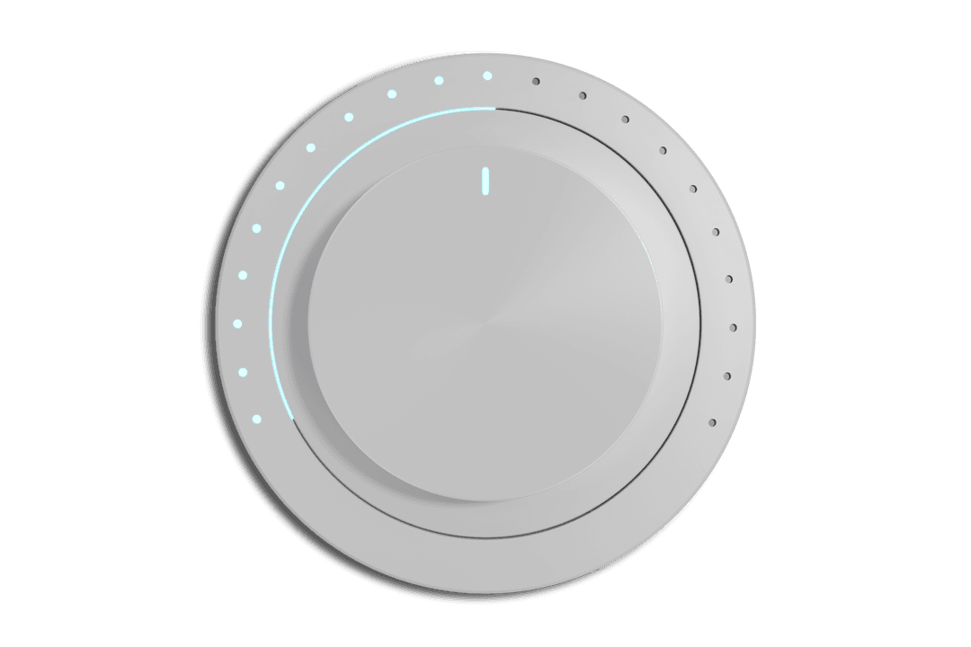 Minimalistic Digital Volume Control With Transparent Background