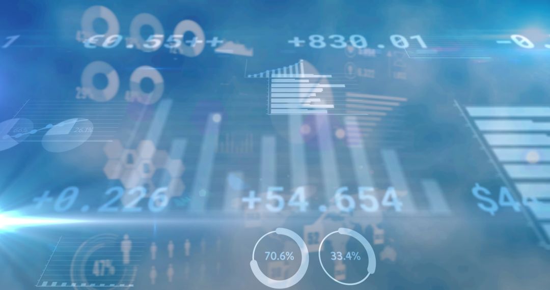 Dynamic Data Visualization in Digital Interface - Free Images, Stock Photos and Pictures on Pikwizard.com
