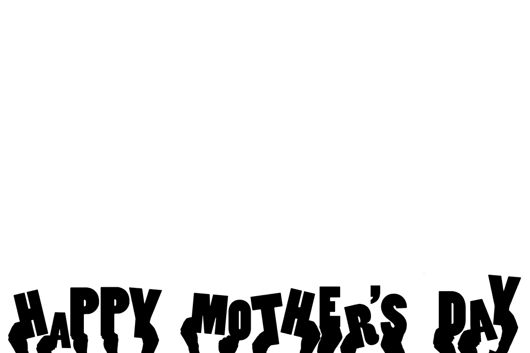 Transparent Happy Mother's Day Hand Illustration