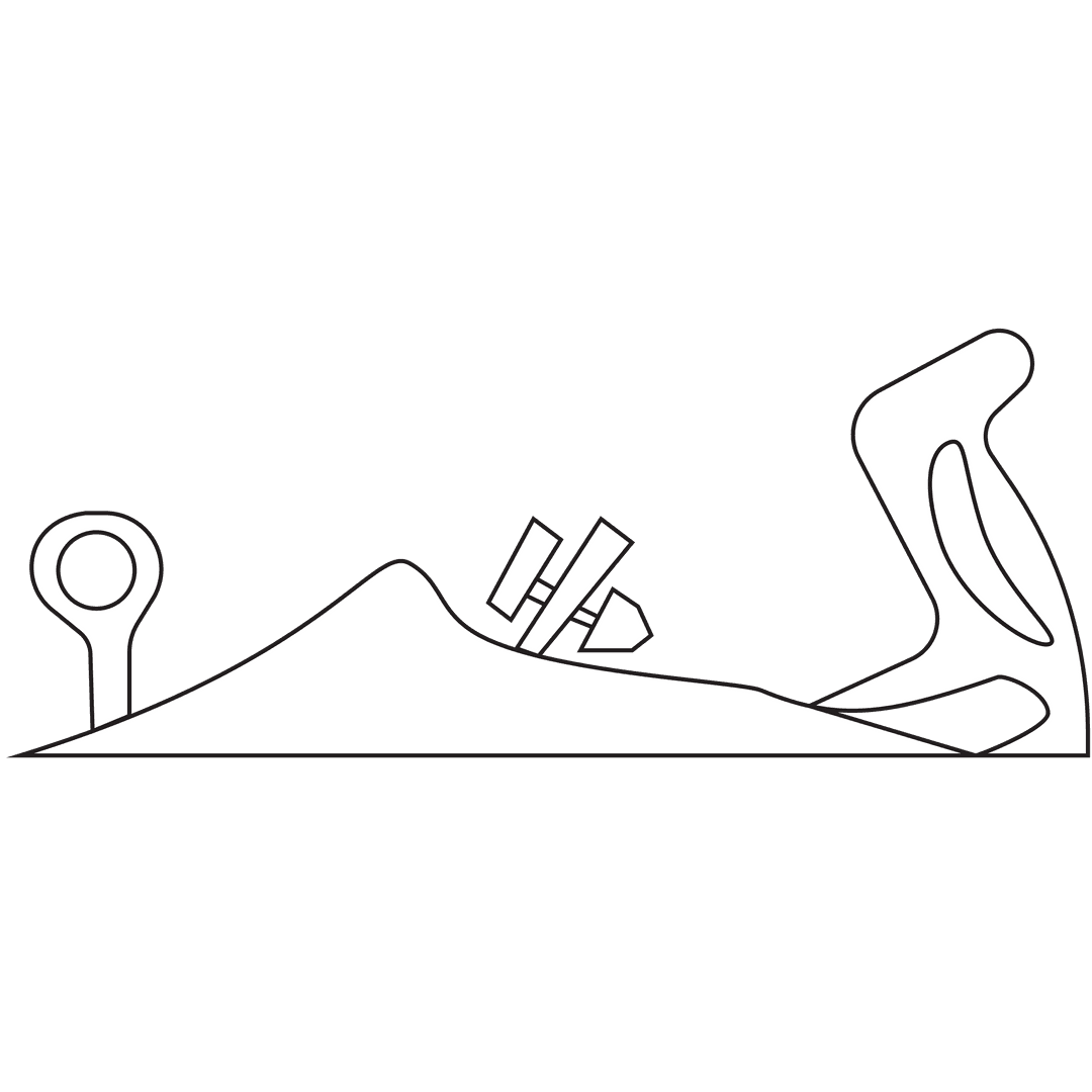 Vector Plane Graphic on Transparent Background for Design Mockup