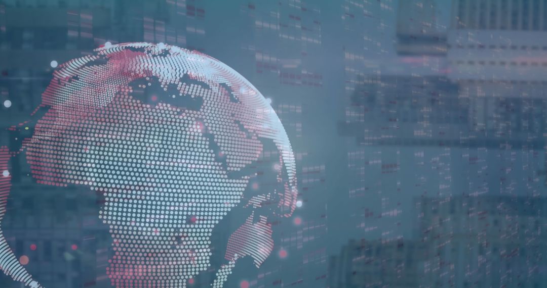 Digital Data Streams and Global Connectivity Concept