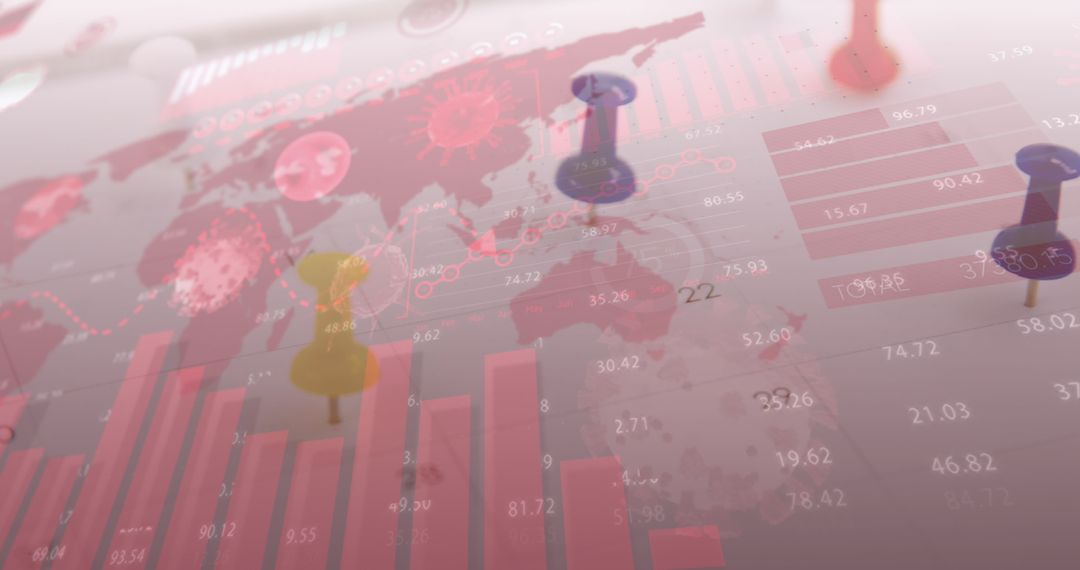 Global COVID-19 Pandemic Concept with Infographics and World Map